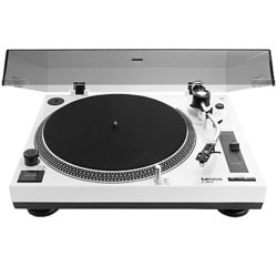 Lenco L-3808 Two-Speed USB Turntable White
